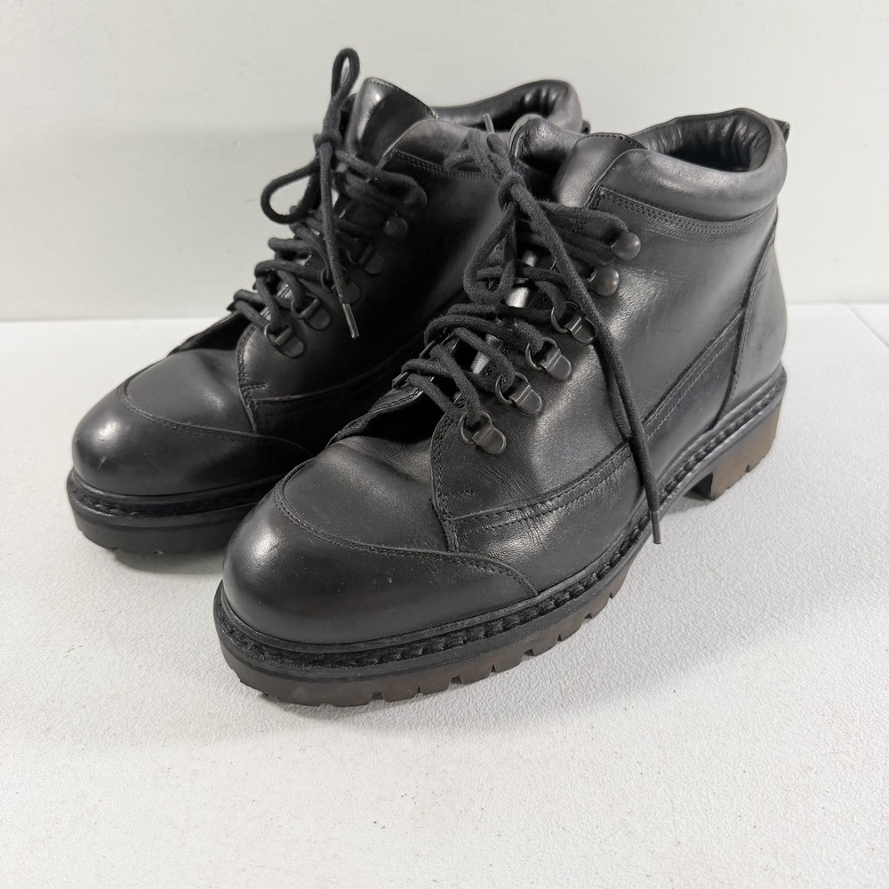 Johnston & Murphy Men's Black Leather Chukka Ankle Boots Size 8.5 Casual 20-3855